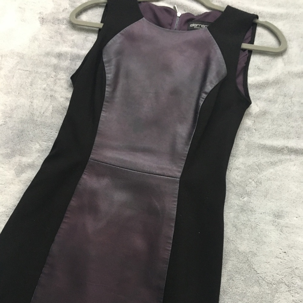Leather Accent Dress - Picture 5 of 7